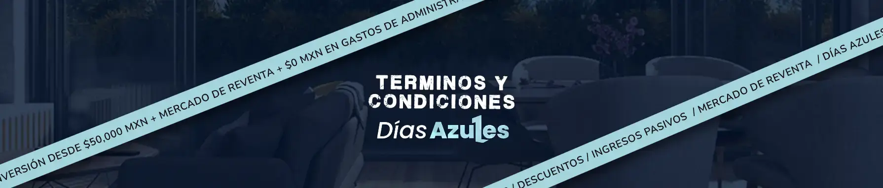 Términos y condiciones para la campaña de inversión Días Azules de 100 Ladrillos.